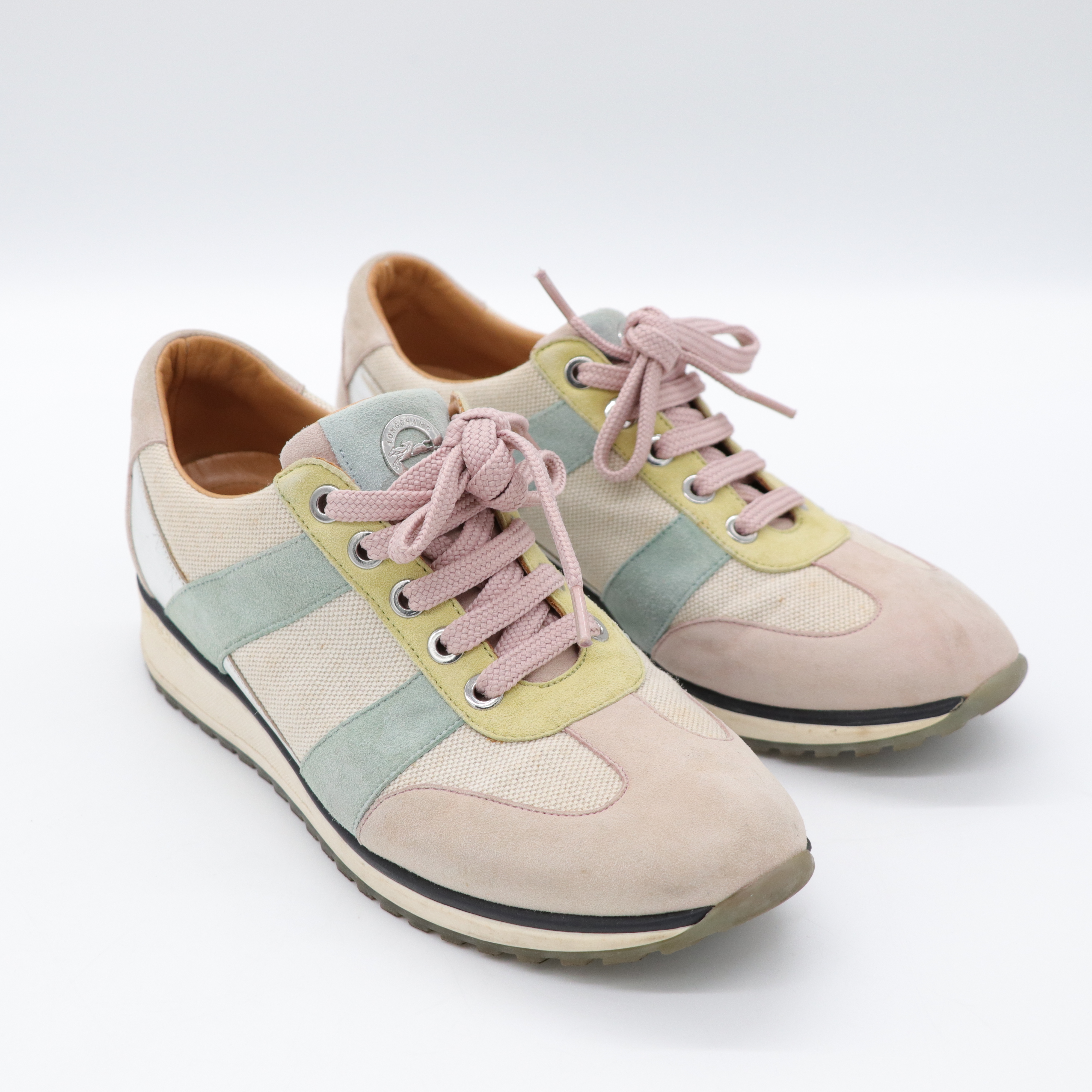 longchamp 拚色彩色布鞋-2
