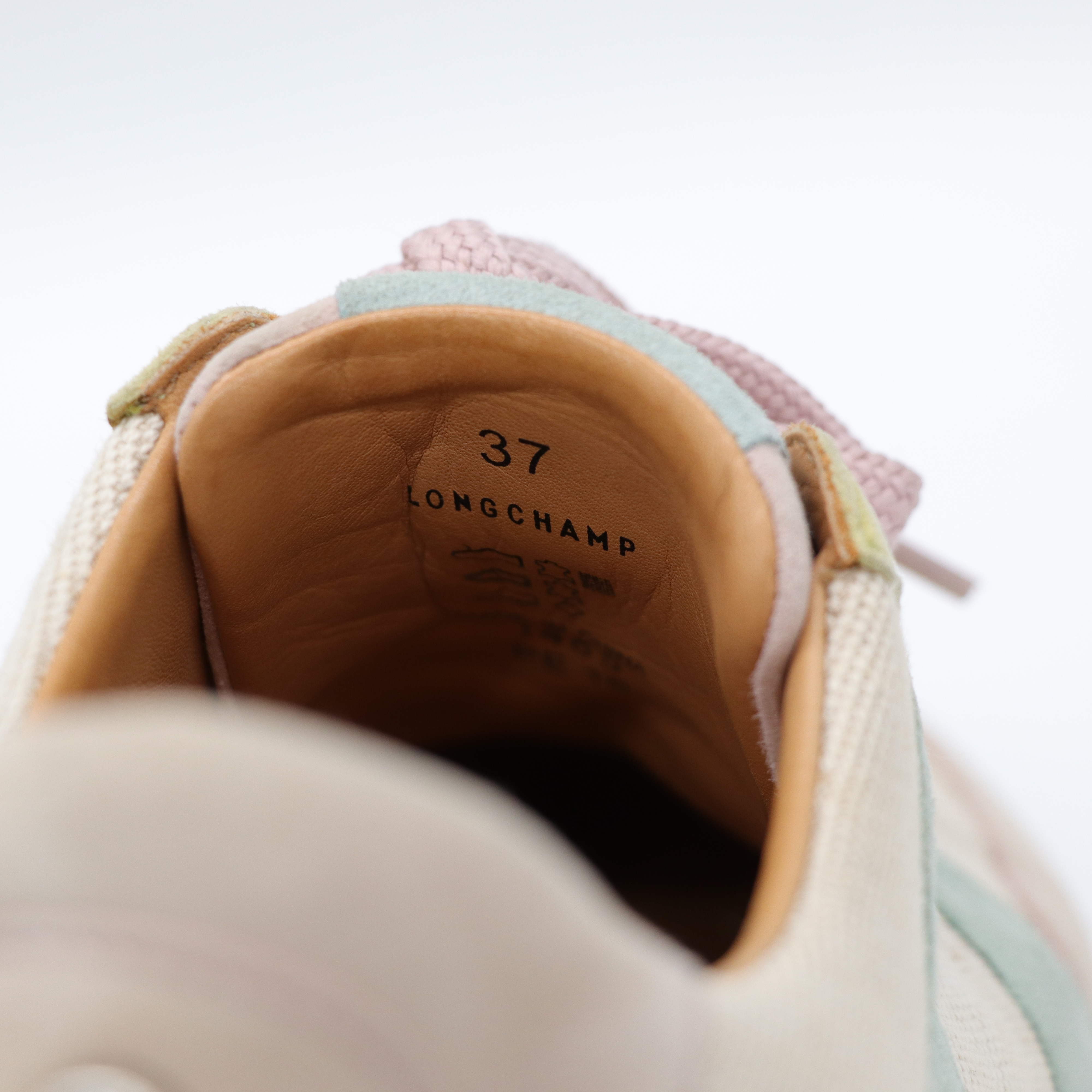 longchamp 拚色彩色布鞋-11