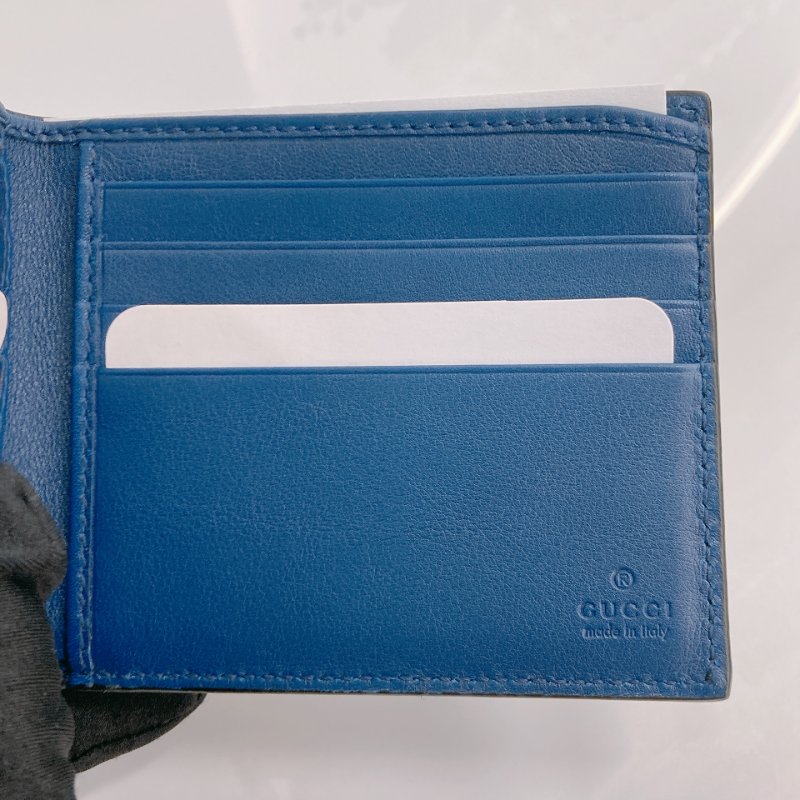 MS0701 Gucci 古馳經典款中長短錢包 漆皮深藍色 Microssima Bi-Fold Wallet Patent Leather Blue-11