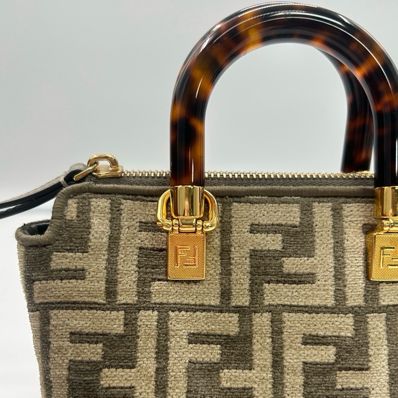 99新💛Fendi 芬迪Mini By The Way玳瑁包手提包❤️正品保障-7