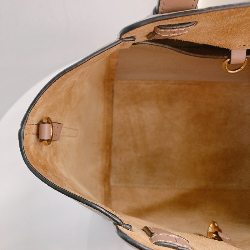 MS0699 Loewe 羅意威手提包 牛皮沙色 金扣 Natural Leather Hammock Nugget Bag Calfskin Sand x GHW-14