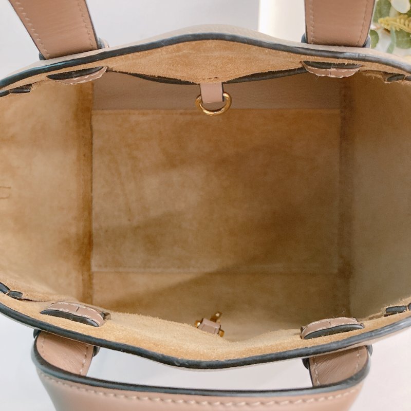 MS0699 Loewe 羅意威手提包 牛皮沙色 金扣 Natural Leather Hammock Nugget Bag Calfskin Sand x GHW-15