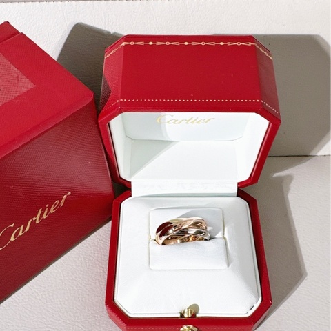 Cartier卡地亞 經典 Trinity 戒指 ，54 號