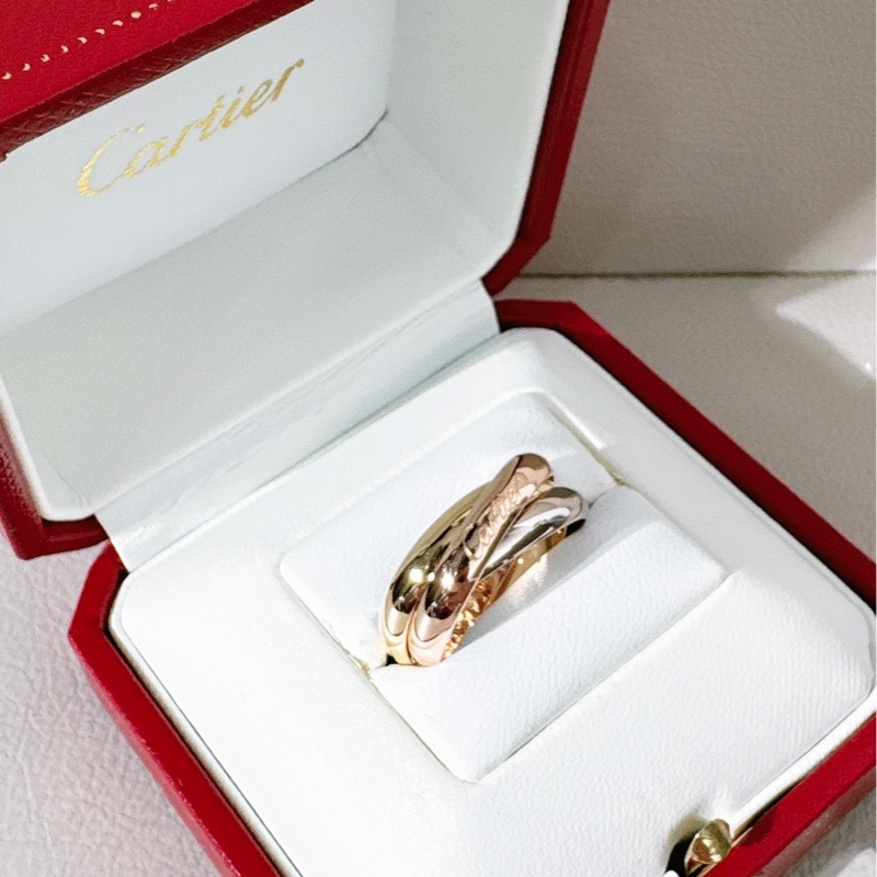 Cartier卡地亞 經典 Trinity 戒指 ,54 號-2
