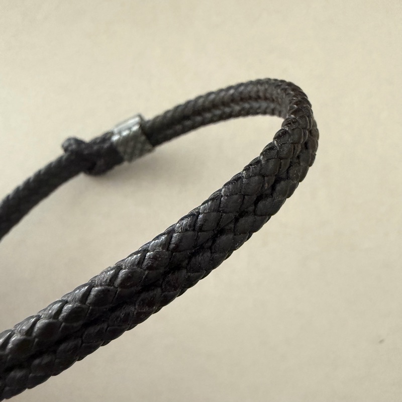 Bottega Veneta 可調節編織手環 巧克力色-14
