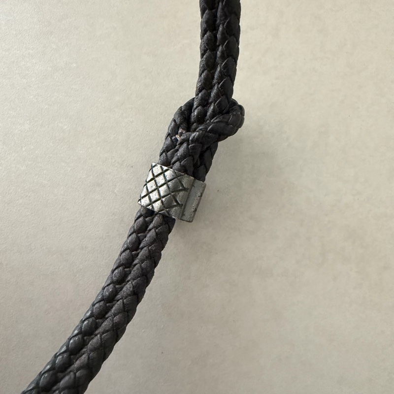 Bottega Veneta 可調節編織手環 巧克力色-17