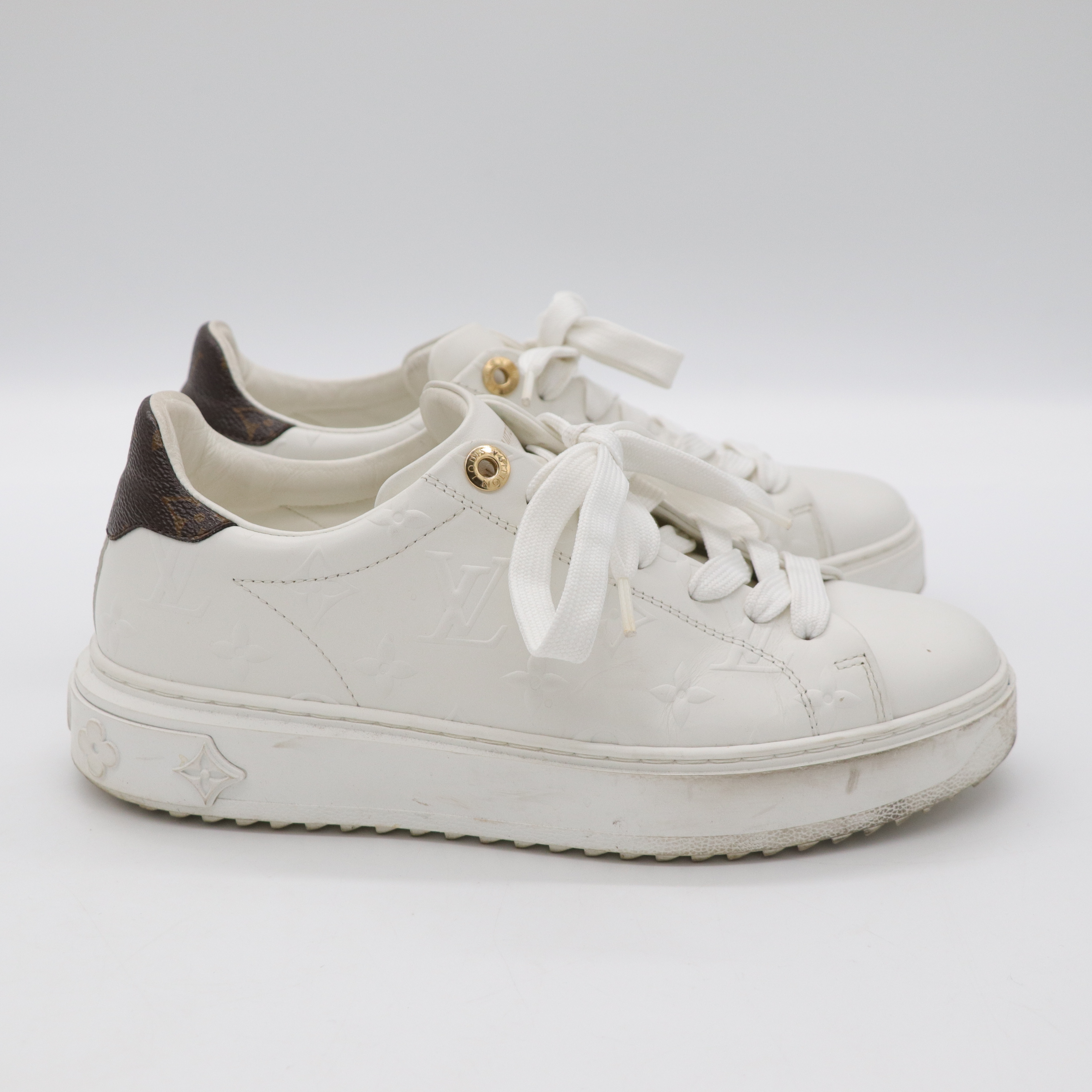 LOUIS VUITTON logo 白色休閒鞋-3