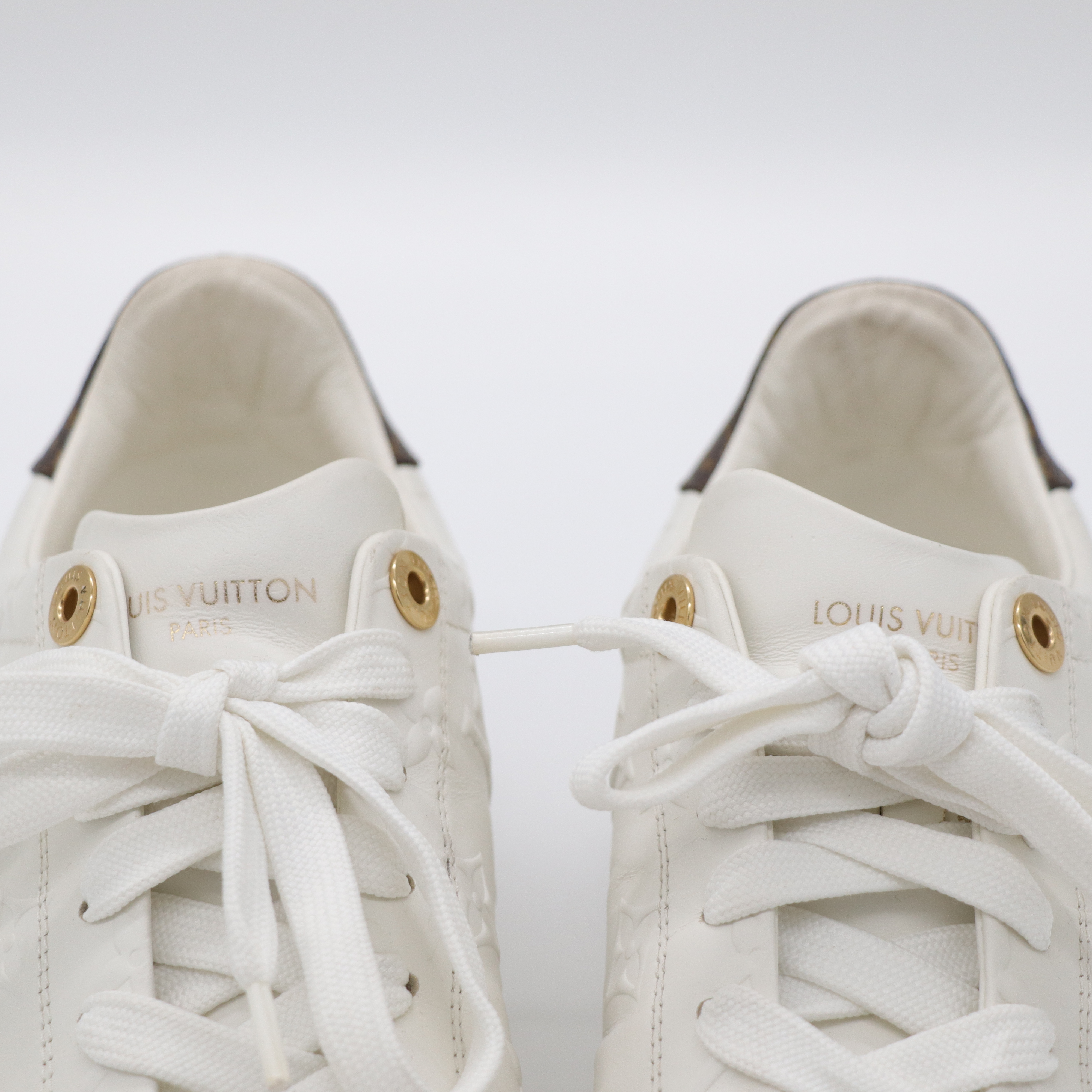LOUIS VUITTON logo 白色休閒鞋-8