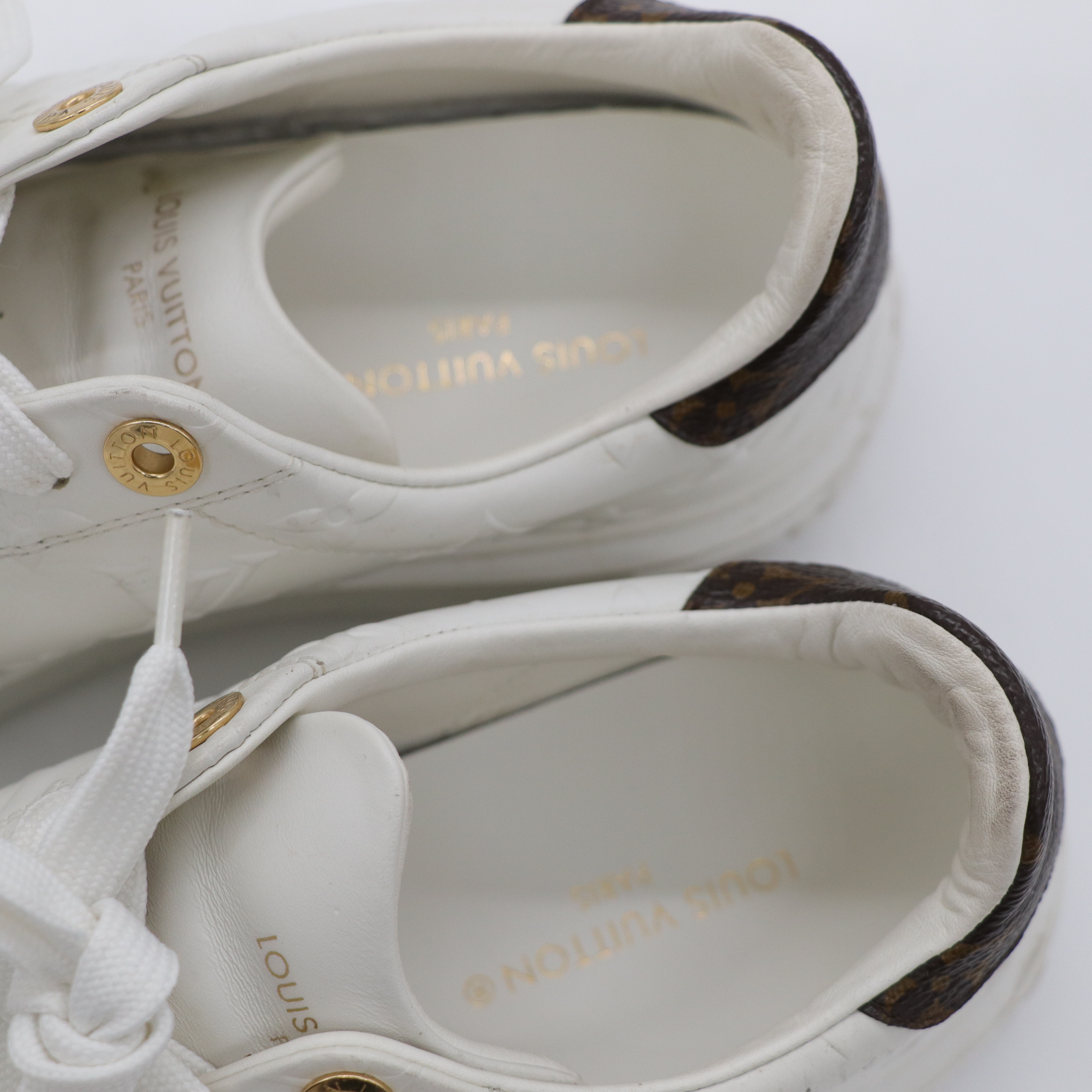 LOUIS VUITTON logo 白色休閒鞋-11