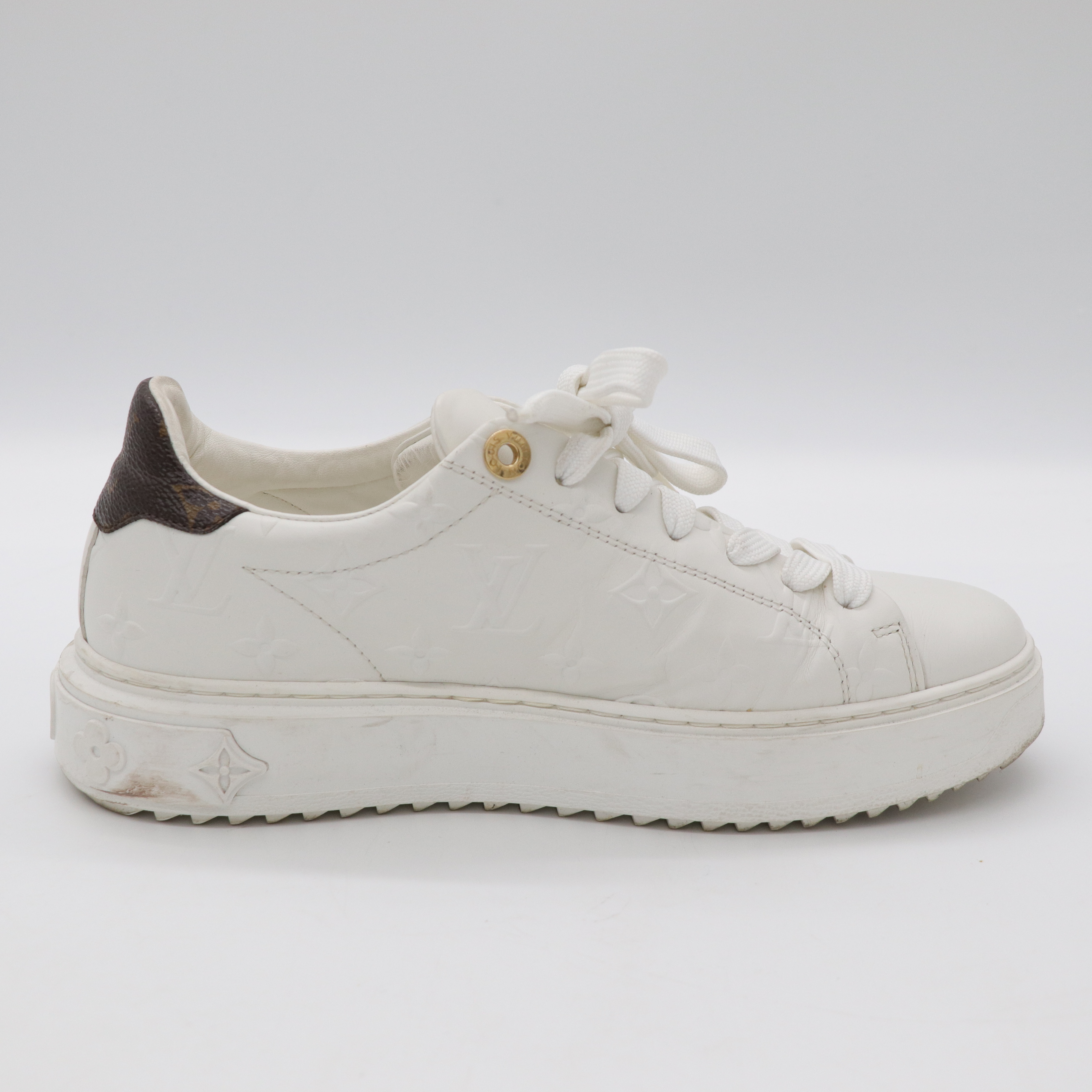 LOUIS VUITTON logo 白色休閒鞋-15