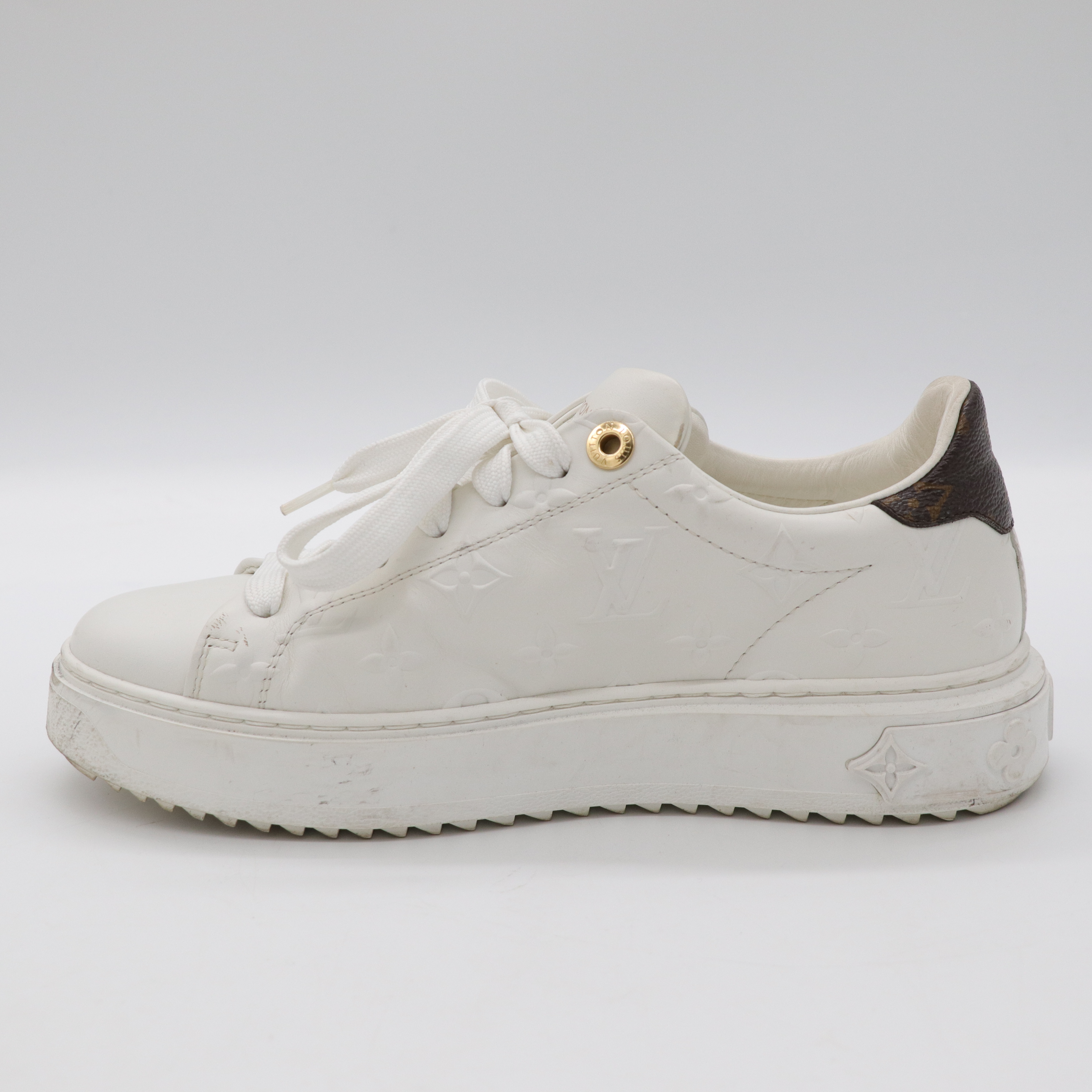 LOUIS VUITTON logo 白色休閒鞋-16
