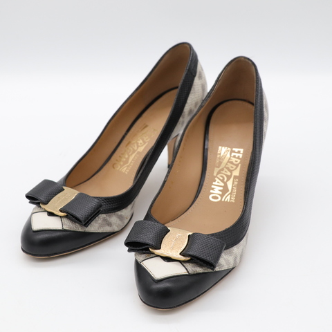 Salvatore Ferragamo 蛇紋高跟鞋