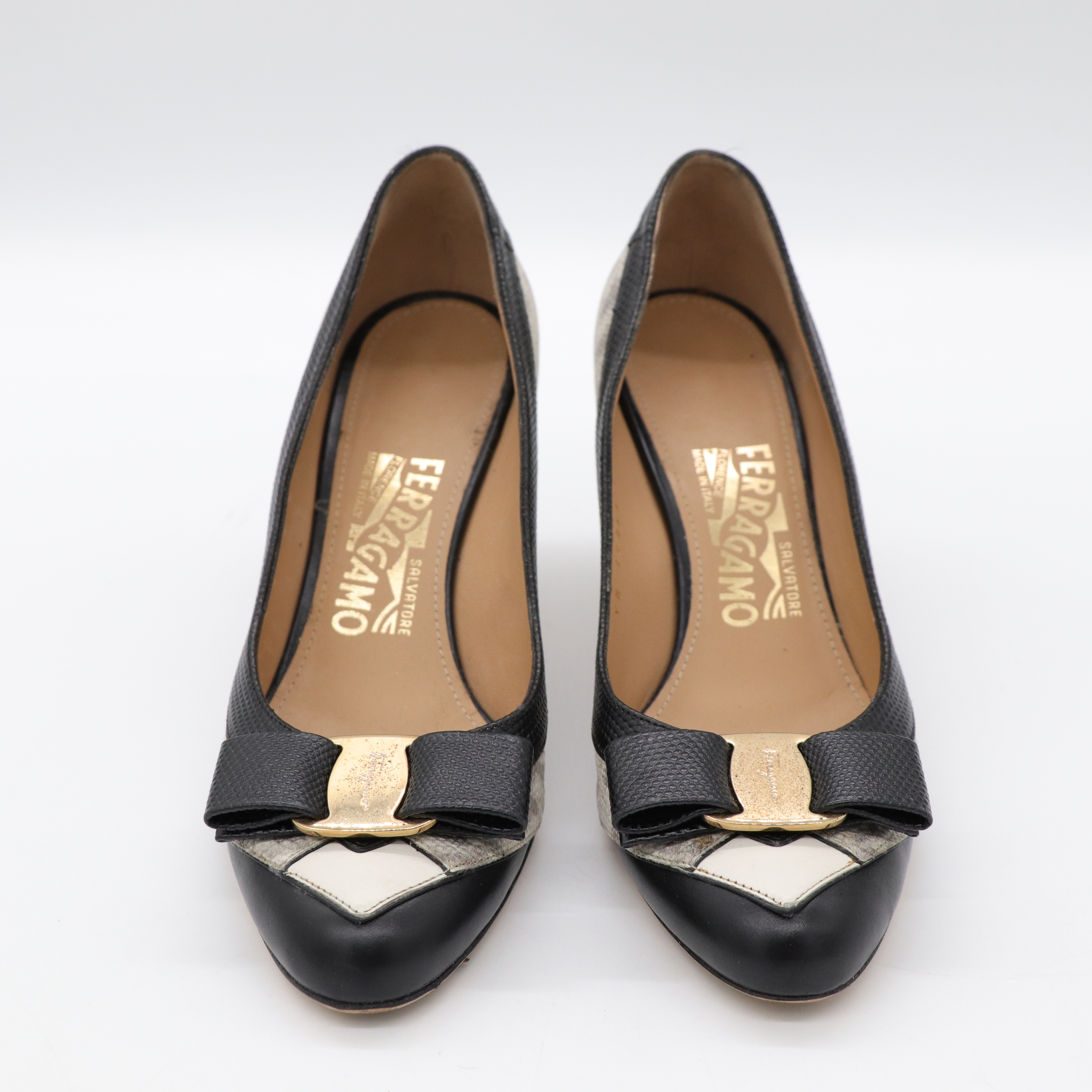 Salvatore Ferragamo 蛇紋高跟鞋-1