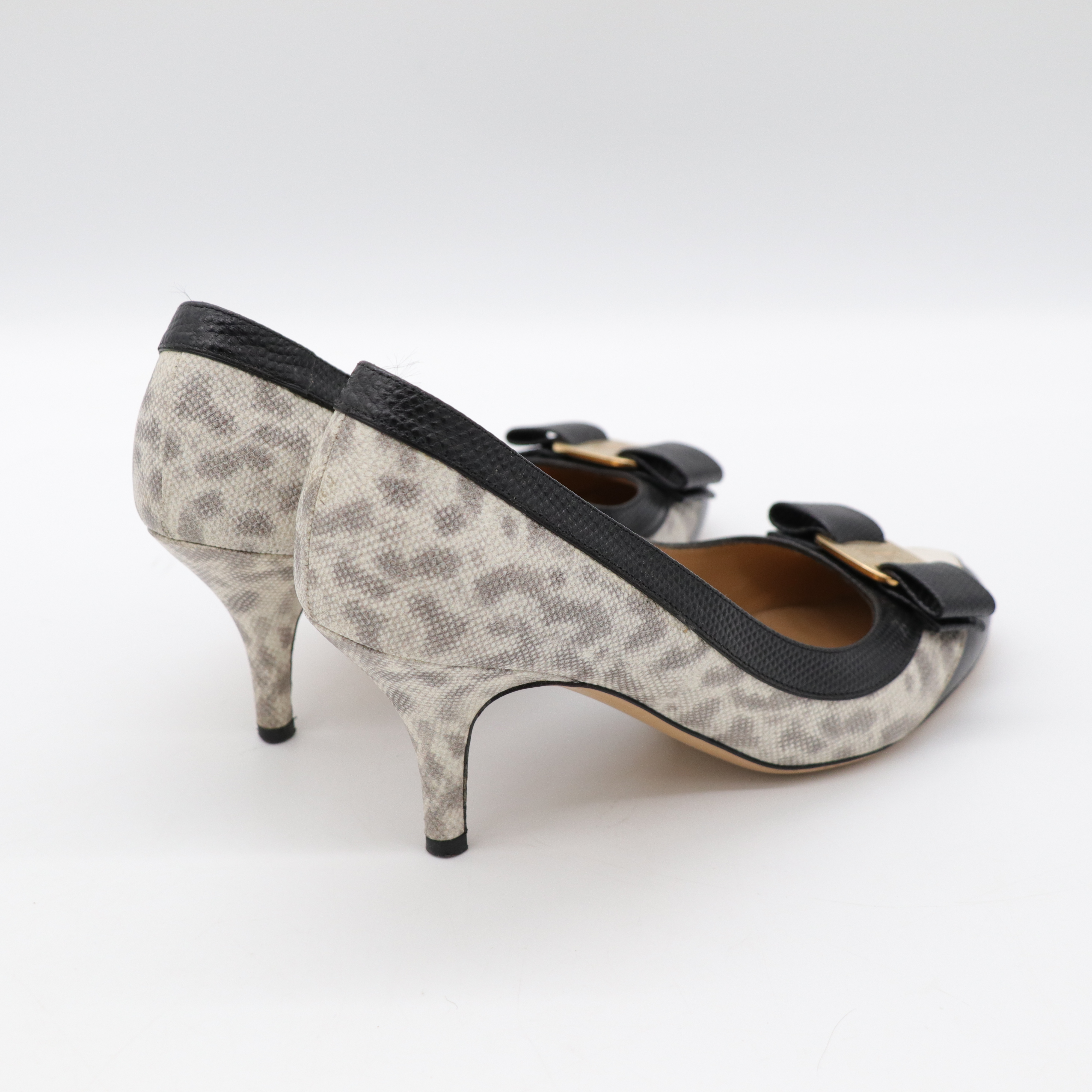 Salvatore Ferragamo 蛇紋高跟鞋-4