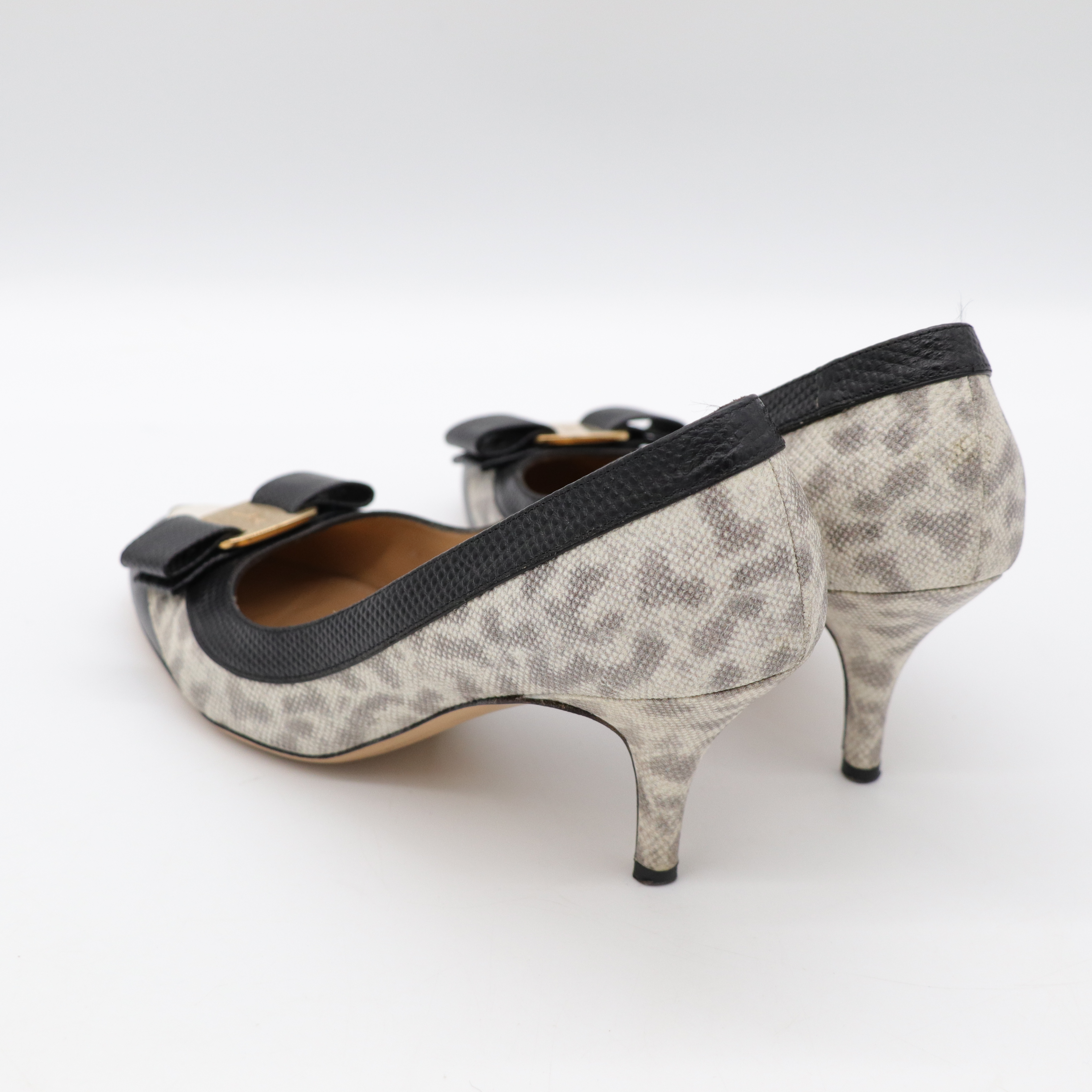 Salvatore Ferragamo 蛇紋高跟鞋-6