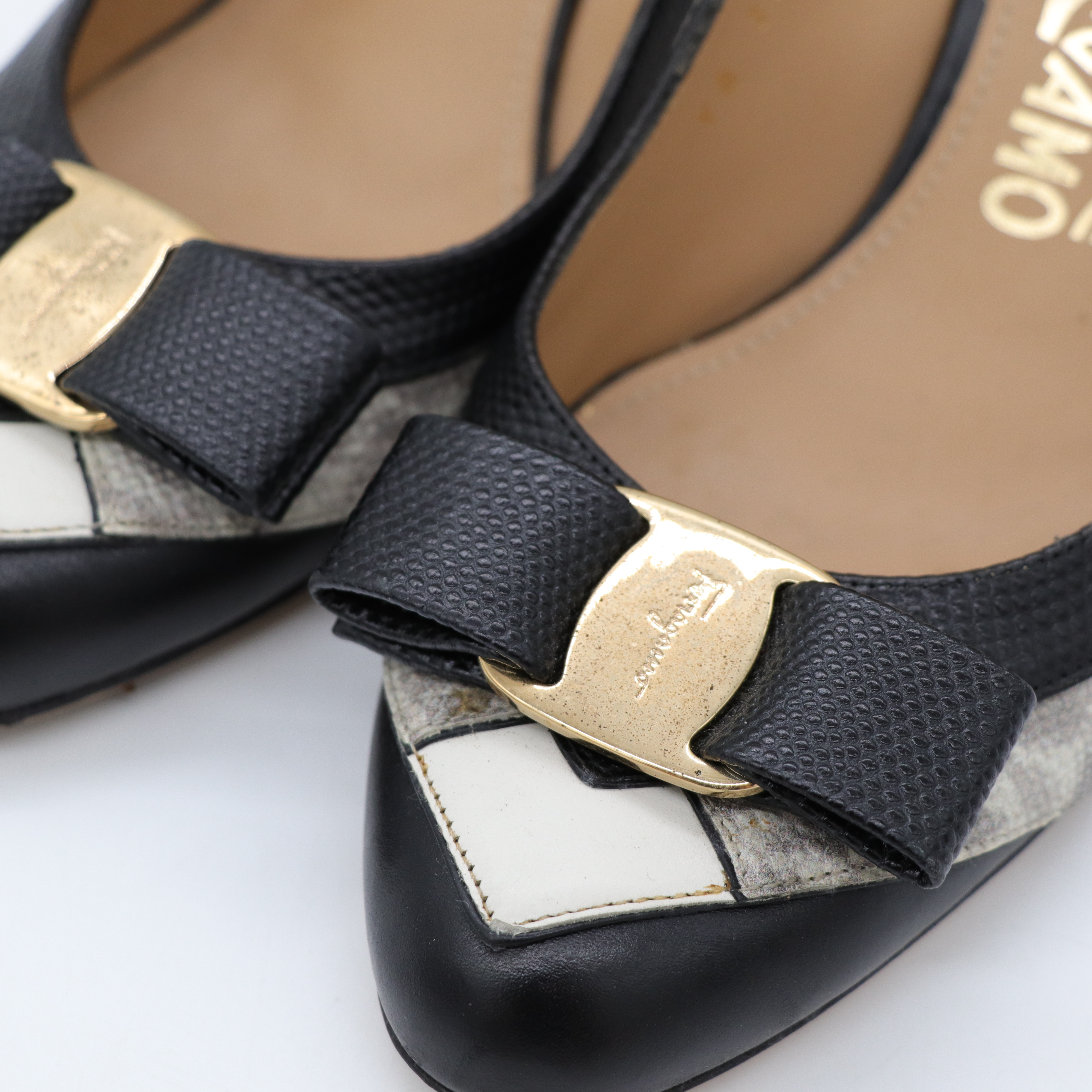 Salvatore Ferragamo 蛇紋高跟鞋-9
