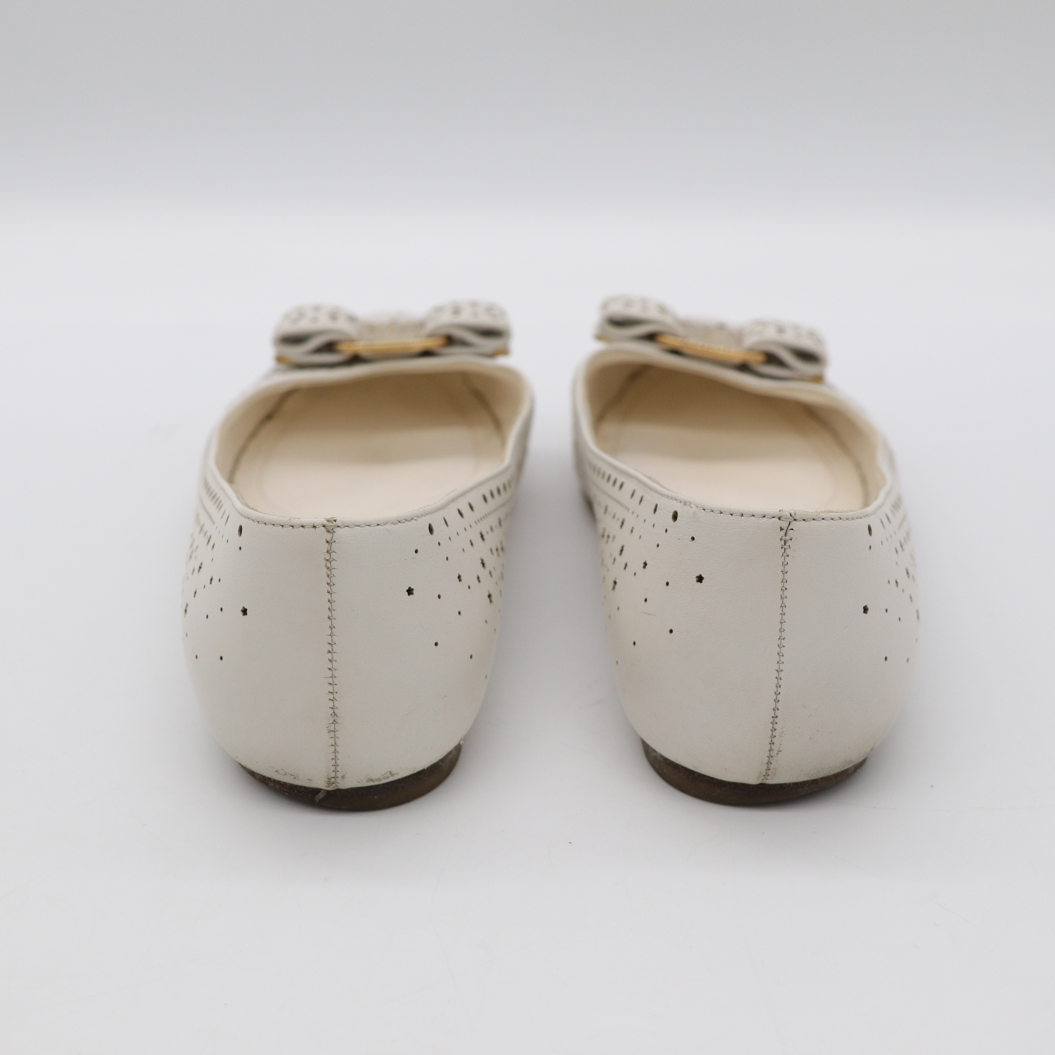 Salvatore Ferragamo 白色平底鞋-5
