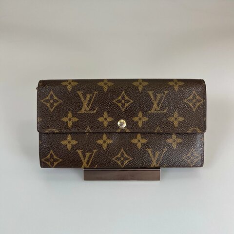 LV M61734 老花發財長夾