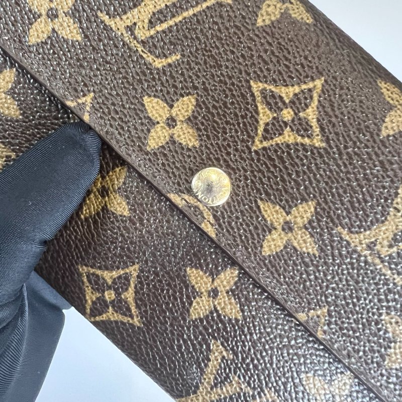 LV M61734 老花發財長夾-10