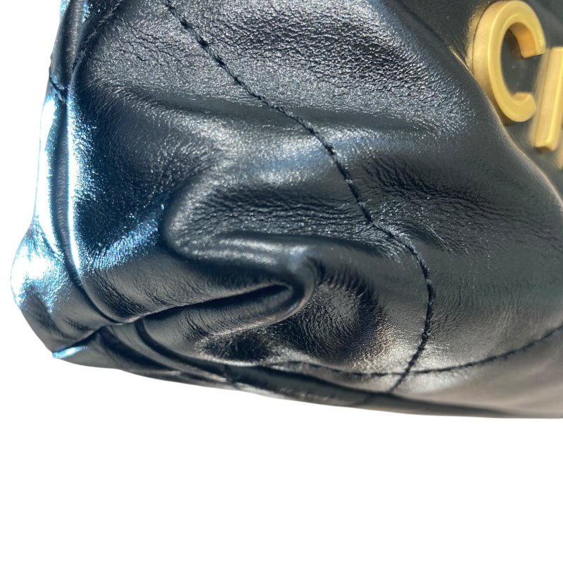 CHANEL 香奈兒 22 MINI 黑色 皮革 金釦-5