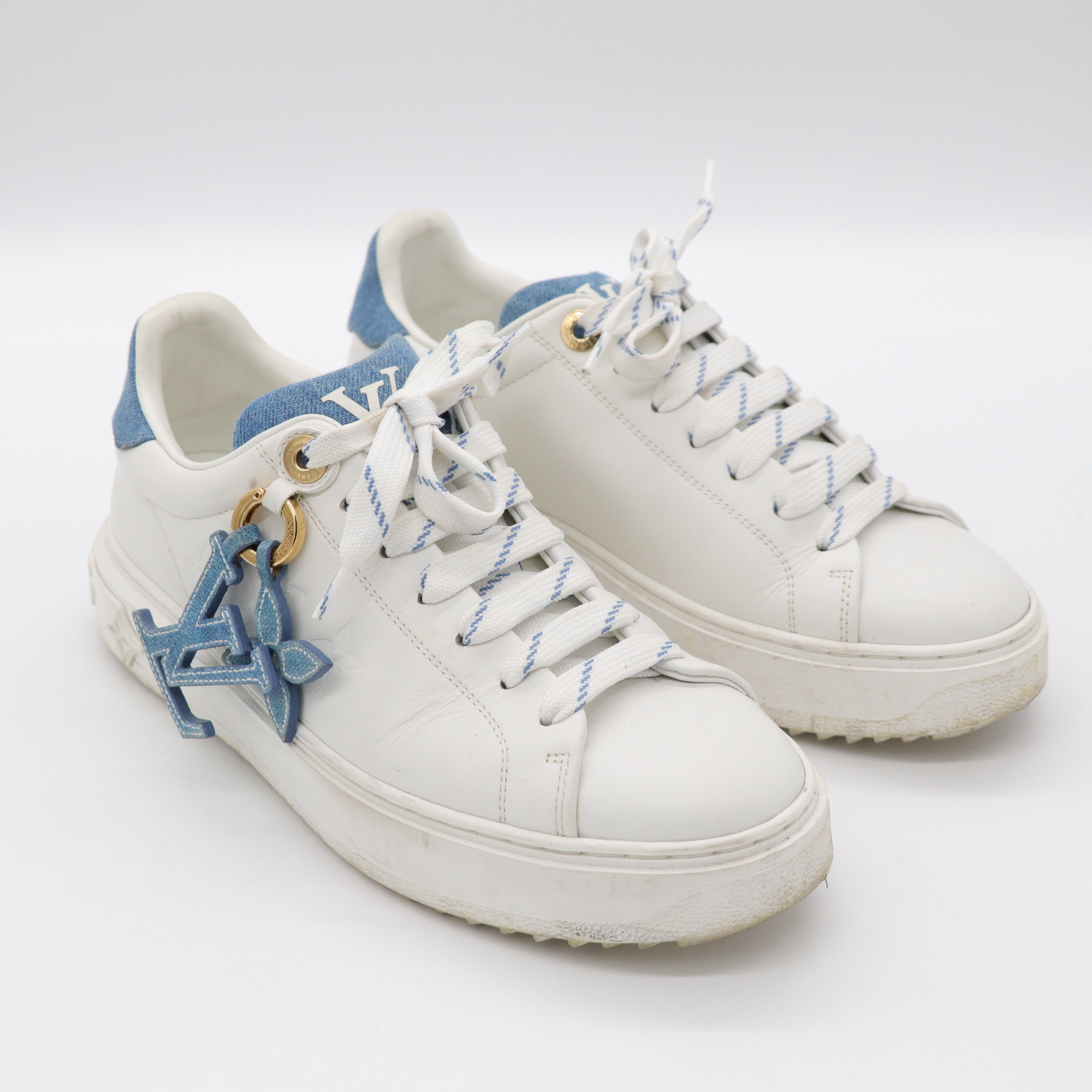 LOUIS VUITTON 牛仔拚色布鞋-0