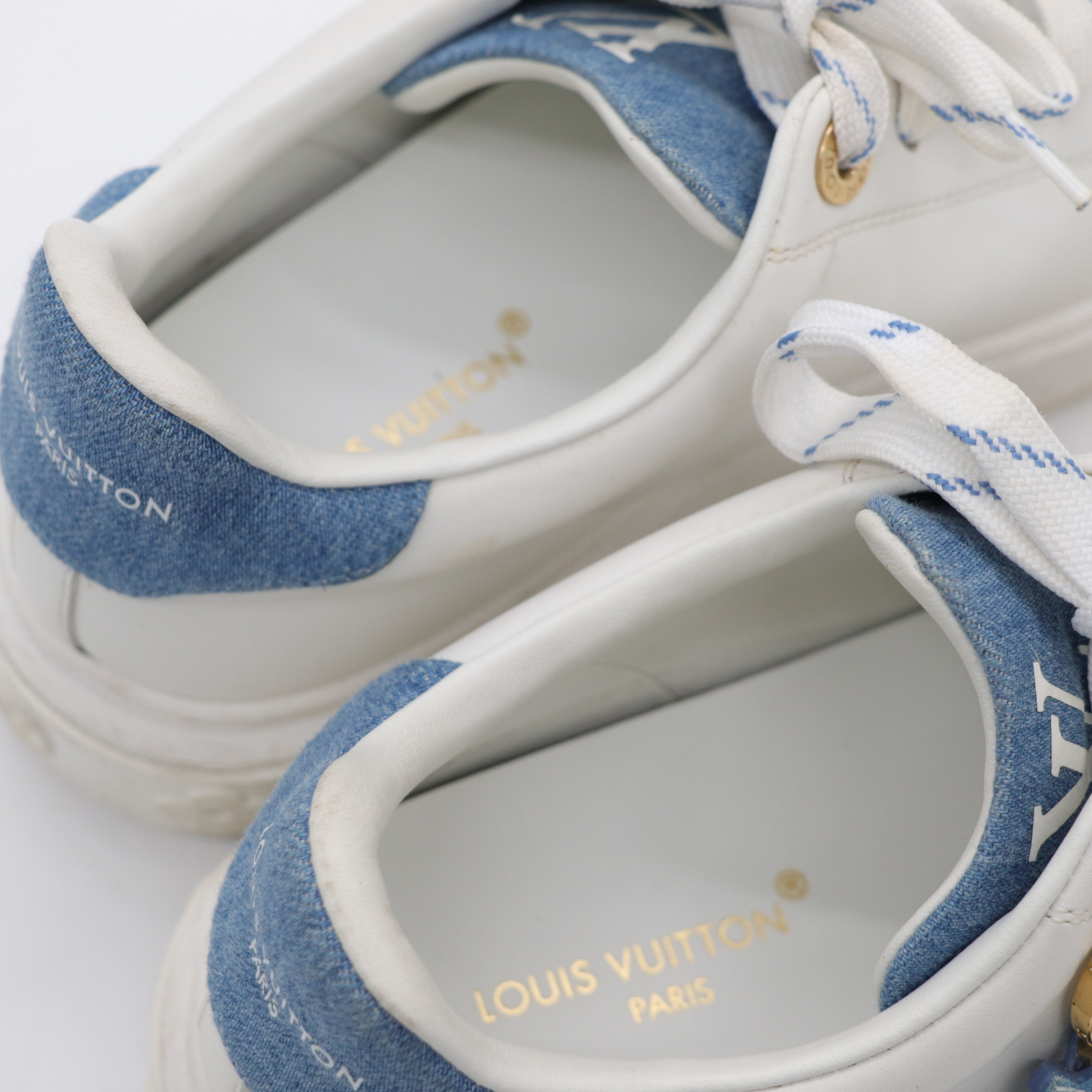 LOUIS VUITTON 牛仔拚色布鞋-9