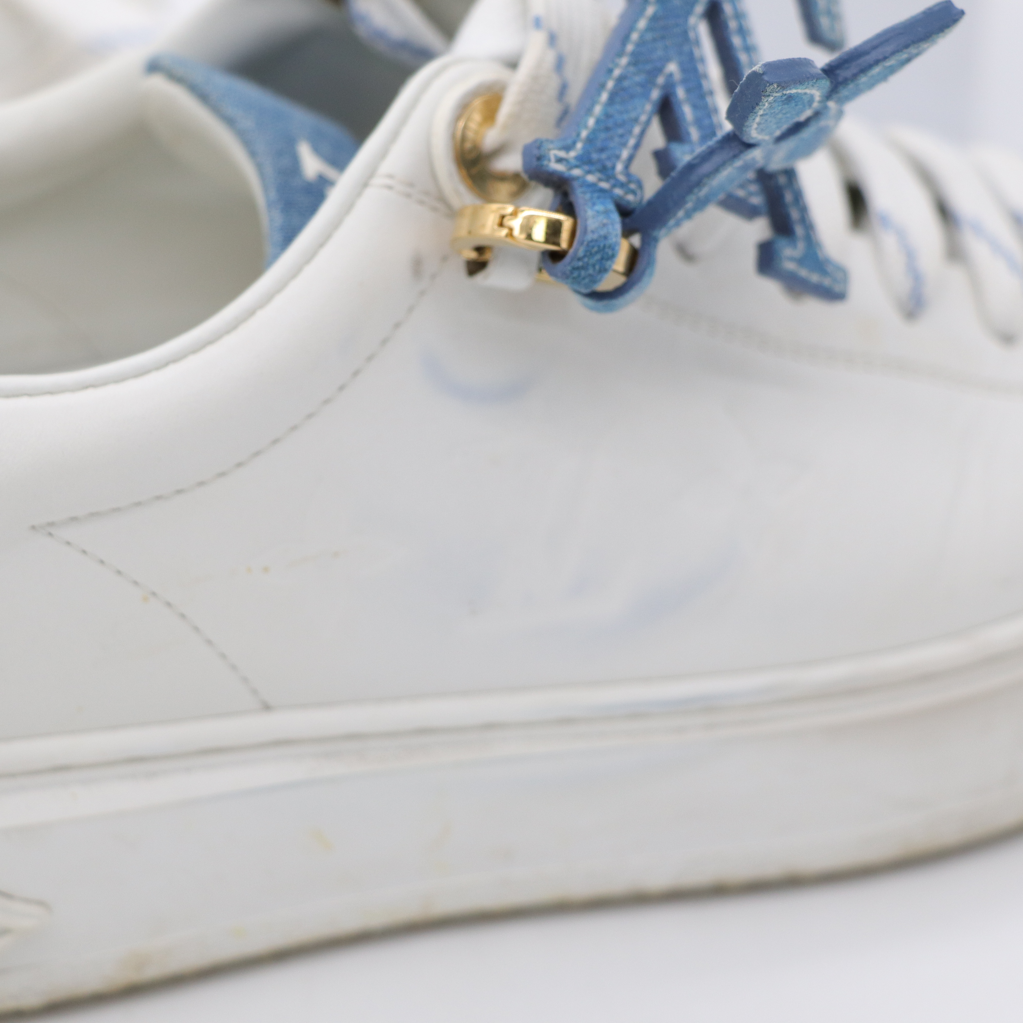 LOUIS VUITTON 牛仔拚色布鞋-16
