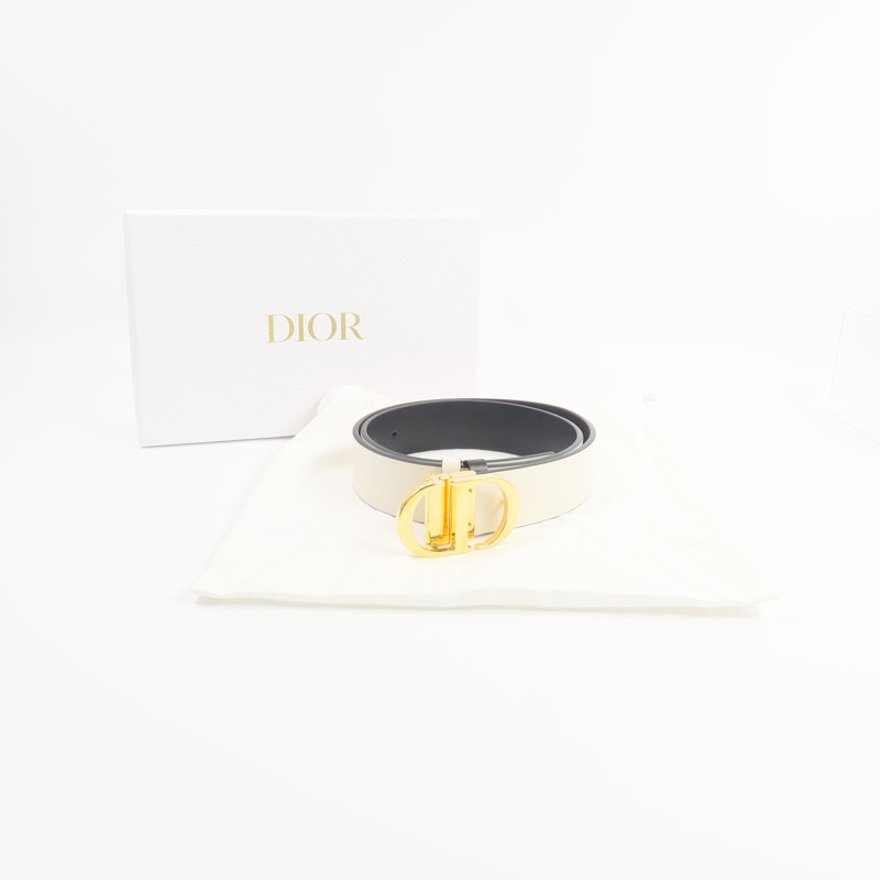 Dior 牛皮皮革30 Montaigne Reversible Belt皮帶-8