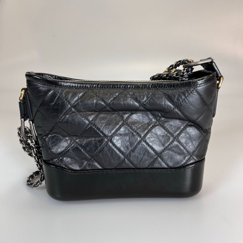 CHANEL 黑金流浪包小號 保卡款24開-1