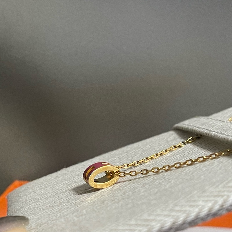 全新 現貨 🧡 Hermes Mini Pop H Necklace Rose Extreme x Rosegold 粉色玫瑰金 頸鏈-3
