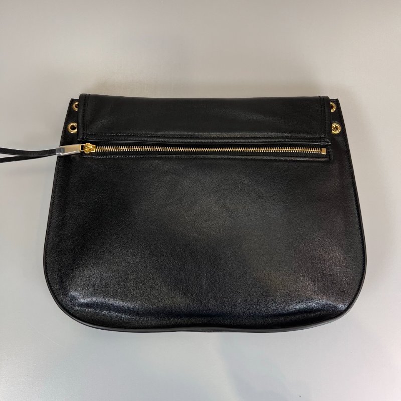 近新品 CELINE 黑SOFT TRIOMPHE BESACE手袋-1