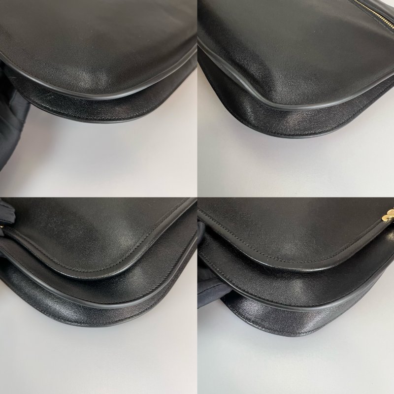 近新品 CELINE 黑SOFT TRIOMPHE BESACE手袋-9