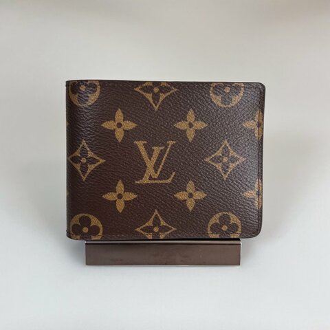 LV M60895/晶片款 老花對開短夾