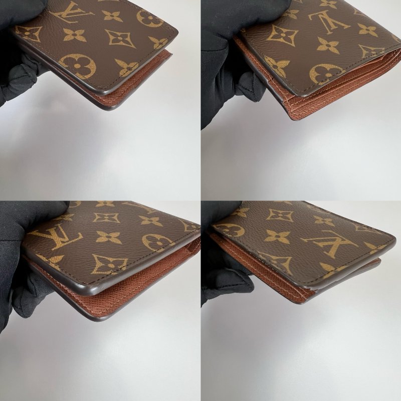 LV M60895/晶片款 老花對開短夾-8
