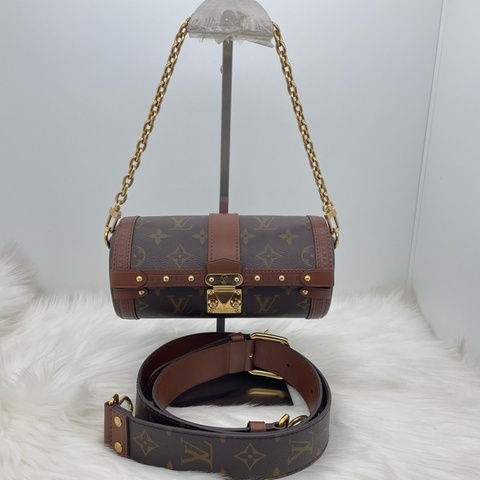 路易威登/Louis Vuitton Papillon Trunk 巴比龍 芯片款 尺寸19 x 9 x 9cm 附件 肩帶 鏈條