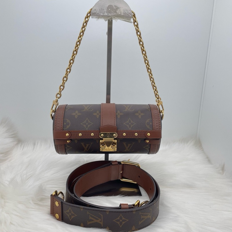 路易威登/Louis Vuitton Papillon Trunk 巴比龍 芯片款 尺寸19 x 9 x 9cm 附件 肩帶 鏈條-0