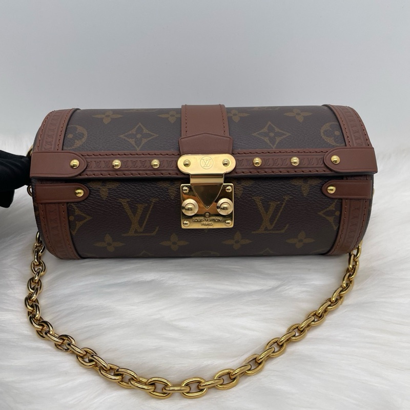 路易威登/Louis Vuitton Papillon Trunk 巴比龍 芯片款 尺寸19 x 9 x 9cm 附件 肩帶 鏈條-1