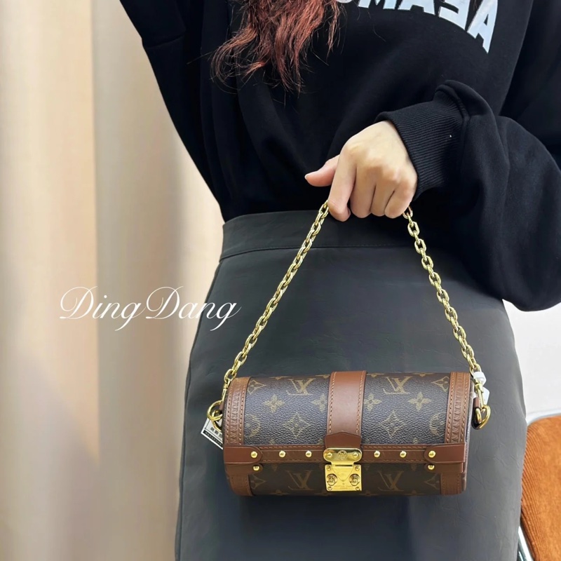 路易威登/Louis Vuitton Papillon Trunk 巴比龍 芯片款 尺寸19 x 9 x 9cm 附件 肩帶 鏈條-6