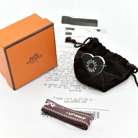 Hermès 愛馬仕 愛心 絲巾扣