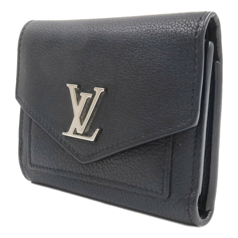 LOUIS VUITTON 牛皮皮革Mylockme Compact Wallet錢包-2