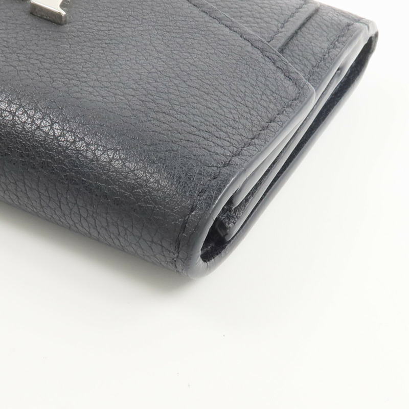 LOUIS VUITTON 牛皮皮革Mylockme Compact Wallet錢包-9