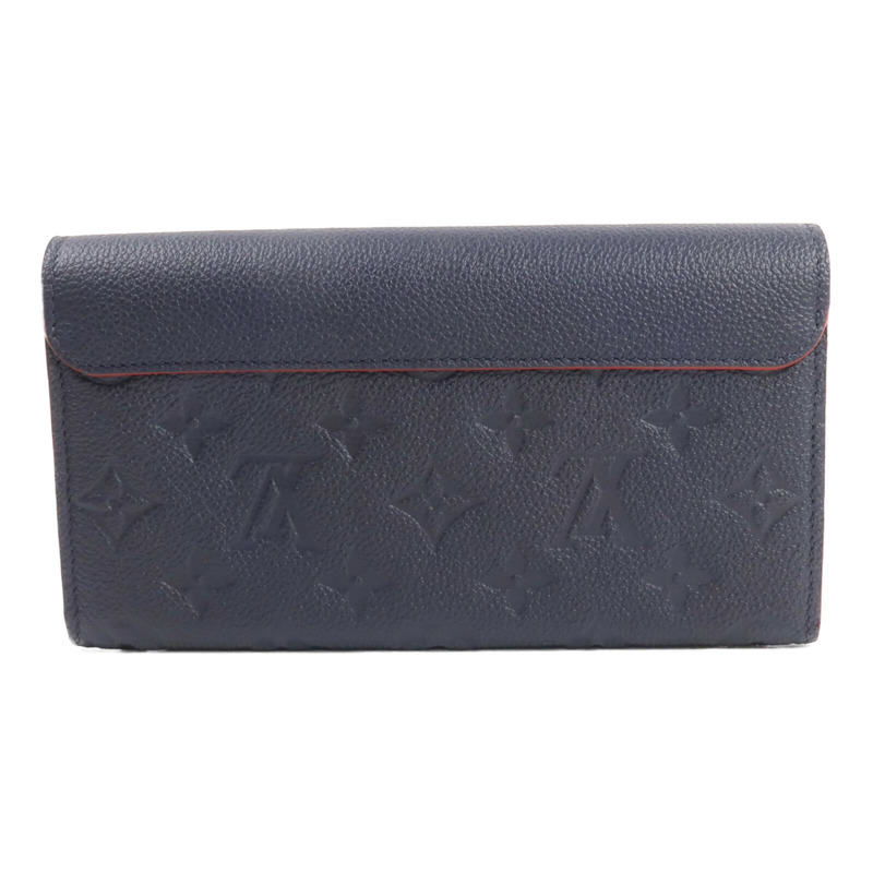LOUIS VUITTON Monogram Empreinte Marine Long Wallet長錢包-1