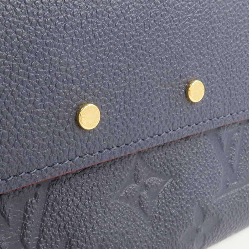 LOUIS VUITTON Monogram Empreinte Marine Long Wallet長錢包-10