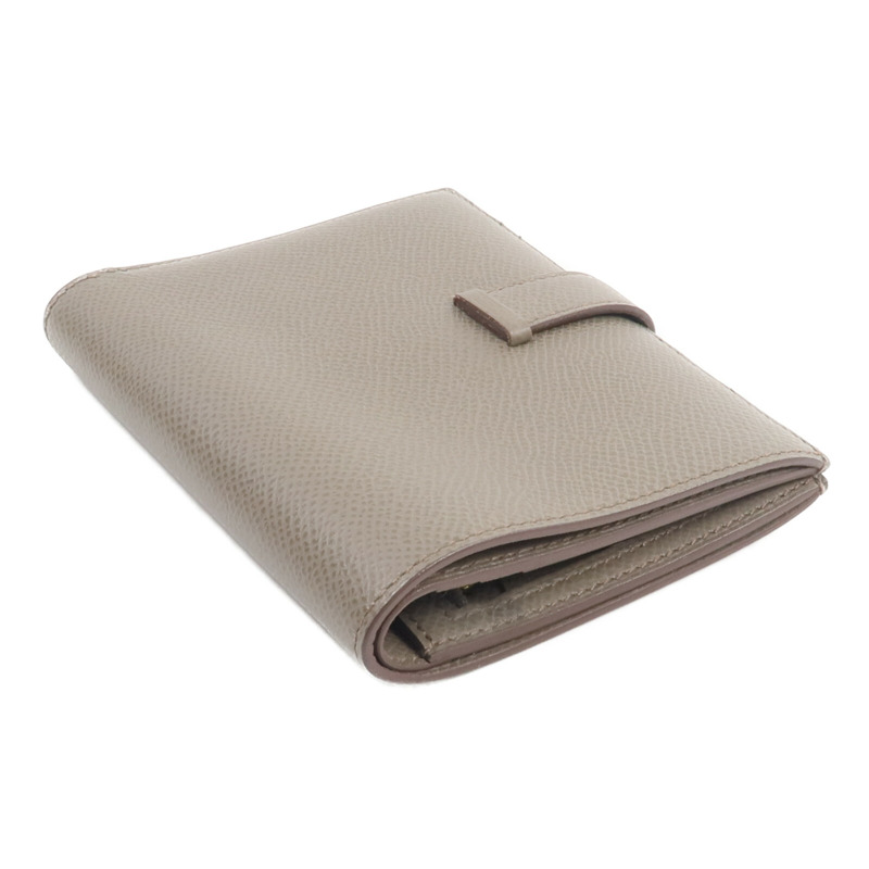 HERMES Epsom皮革Bearn Compact Wallet錢包Etain-4
