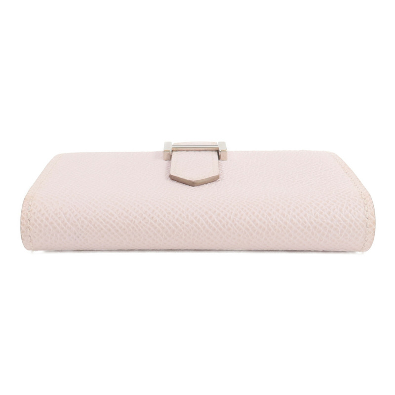 HERMES Epsom皮革Bearn Compact錢包Mauve Pale-5