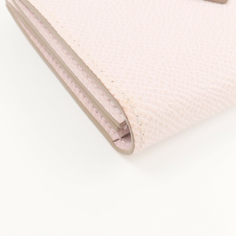 HERMES Epsom皮革Bearn Compact錢包Mauve Pale-9