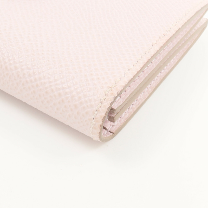 HERMES Epsom皮革Bearn Compact錢包Mauve Pale-10