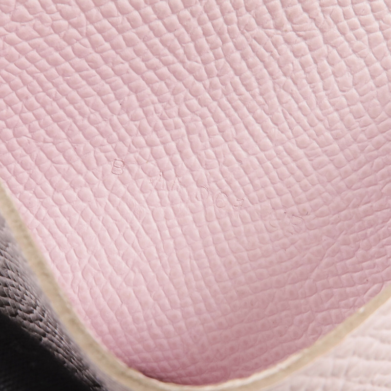 HERMES Epsom皮革Bearn Compact錢包Mauve Pale-13