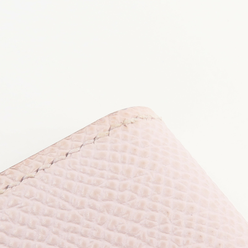 HERMES Epsom皮革Bearn Compact錢包Mauve Pale-16