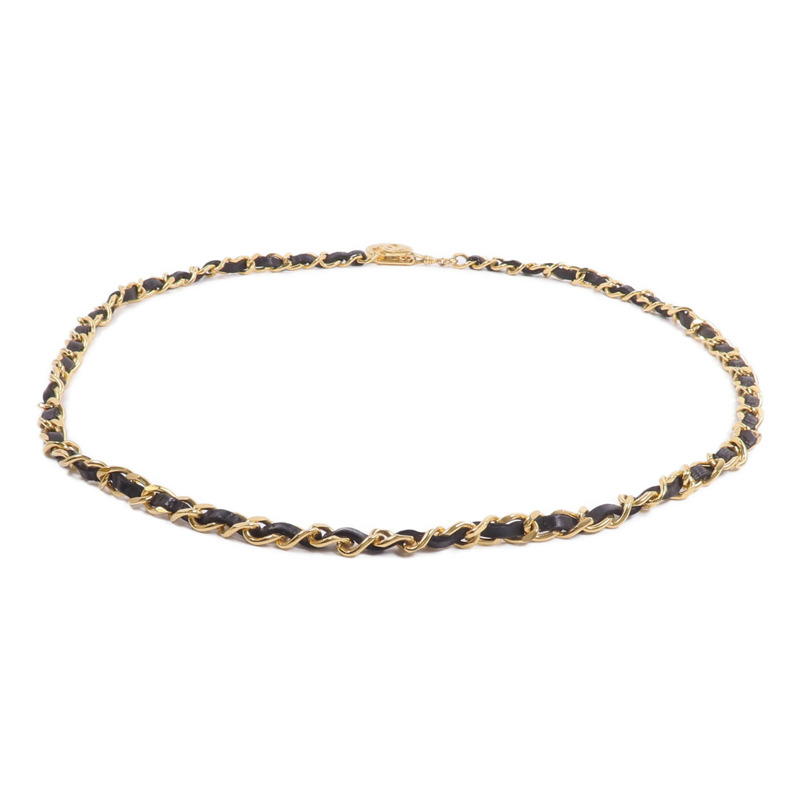 CHANEL 牛皮皮革/金屬Belt Chain皮帶-2